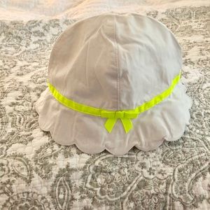 Janie and Jack 6-12 MTH Scalloped Sun Hat